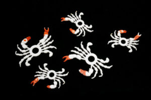 Baked Flies Moeka Crab legs + Claws white/red